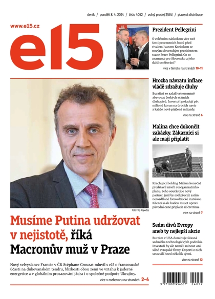 E-magazín E15 - 8.4.2024 - CZECH NEWS CENTER a. s.
