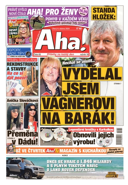 E-magazín AHA! - 9.4.2024 - CZECH NEWS CENTER a. s.