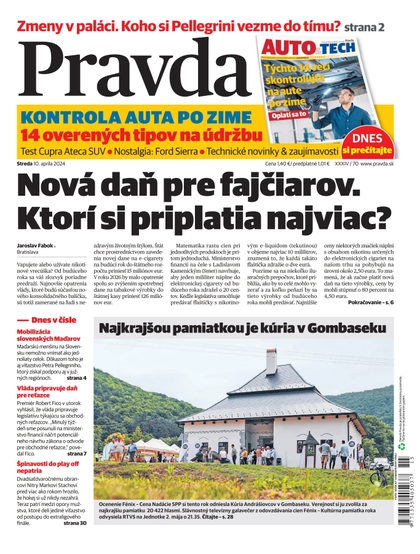 E-magazín Denník Pravda 10. 04. 2024 - OUR MEDIA SR a. s.