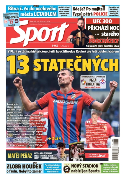 E-magazín Sport - 11.4.2024 - CZECH NEWS CENTER a. s.