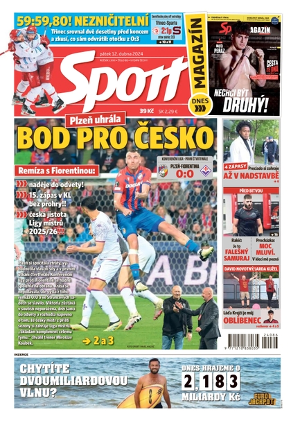 E-magazín Sport - 12.4.2024 - CZECH NEWS CENTER a. s.
