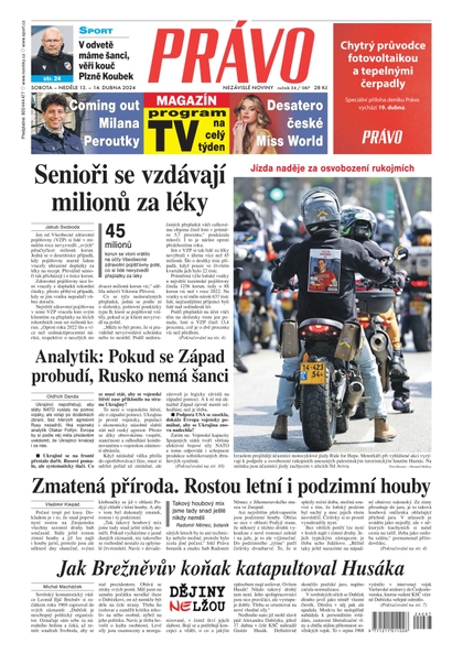 E-magazín Deník Právo - 13.4.2024 - Borgis, a.s.