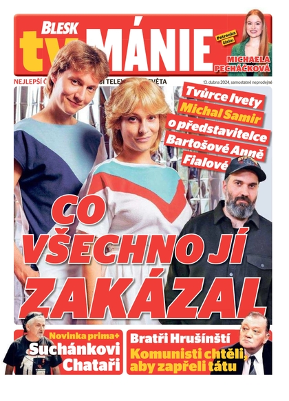 E-magazín Blesk Tv manie - 13.4.2024 - CZECH NEWS CENTER a. s.