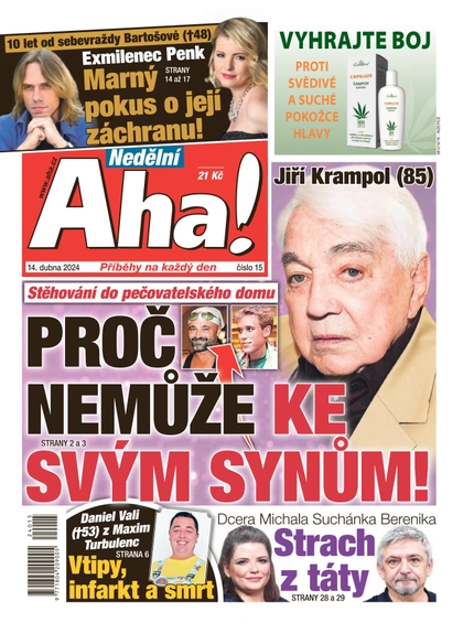 E-magazín Nedělní AHA! - 14.4.2024 - CZECH NEWS CENTER a. s.