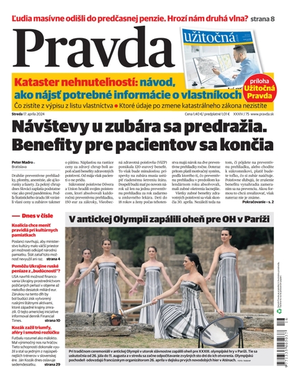 E-magazín Denník Pravda 17. 4. 2024 - OUR MEDIA SR a. s.