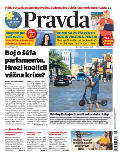 E-magazín Denník Pravda 18. 4. 2024 - OUR MEDIA SR a. s.