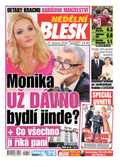 E-magazín Nedělní Blesk - 21.4.2024 - CZECH NEWS CENTER a. s.