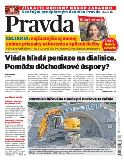 E-magazín Denník Pravda 24. 4. 2024 - OUR MEDIA SR a. s.