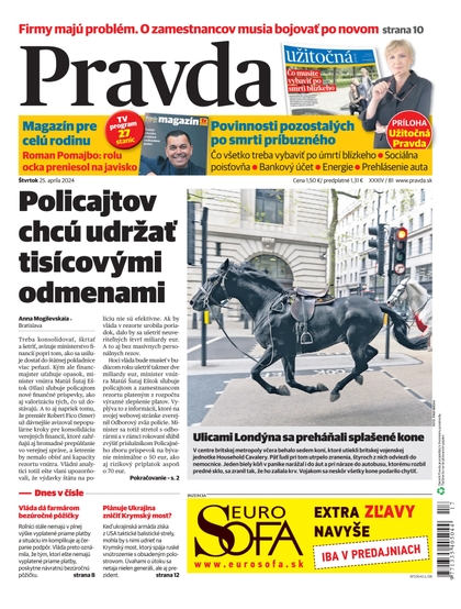 E-magazín Denník Pravda 25. 4. 2024 - OUR MEDIA SR a. s.