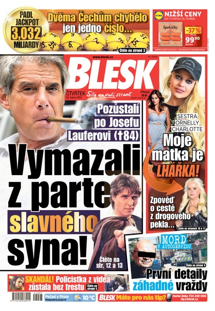 E-magazín Blesk - 25.4.2024 - CZECH NEWS CENTER a. s.