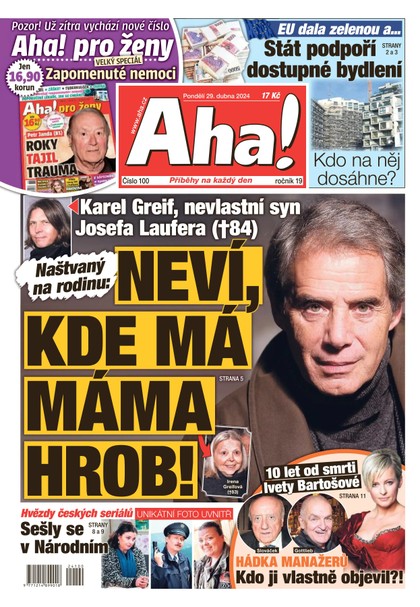 E-magazín AHA! - 29.4.2024 - CZECH NEWS CENTER a. s.