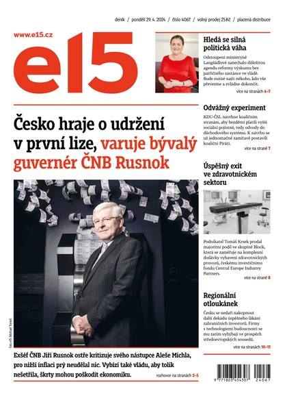 E-magazín E15 - 29.4.2024 - CZECH NEWS CENTER a. s.