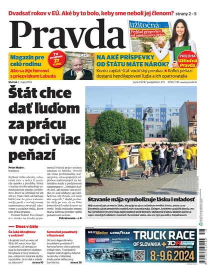 E-magazín Denník Pravda 2. 5. 2024 - OUR MEDIA SR a. s.