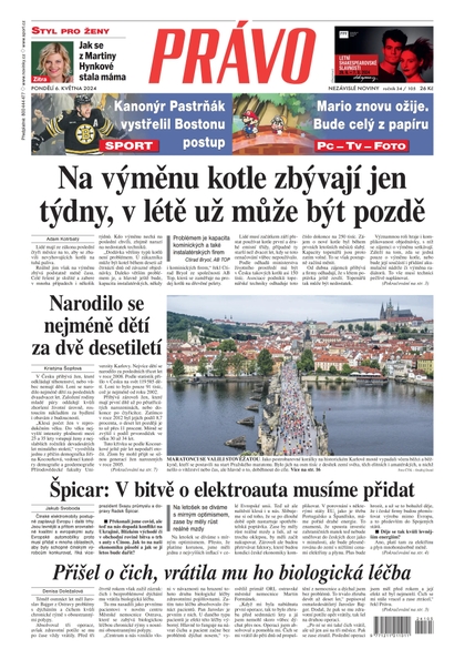E-magazín Deník Právo - 6.5.2024 - Borgis, a.s.