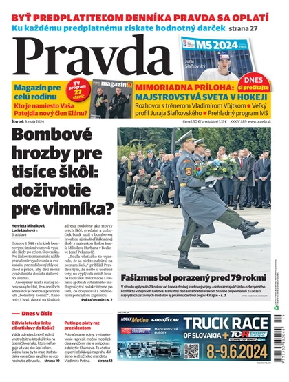 E-magazín Denník Pravda 9. 5. 2024 - OUR MEDIA SR a. s.