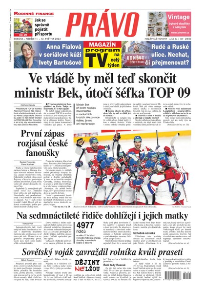 E-magazín Deník Právo - 11.5.2024 - Borgis, a.s.