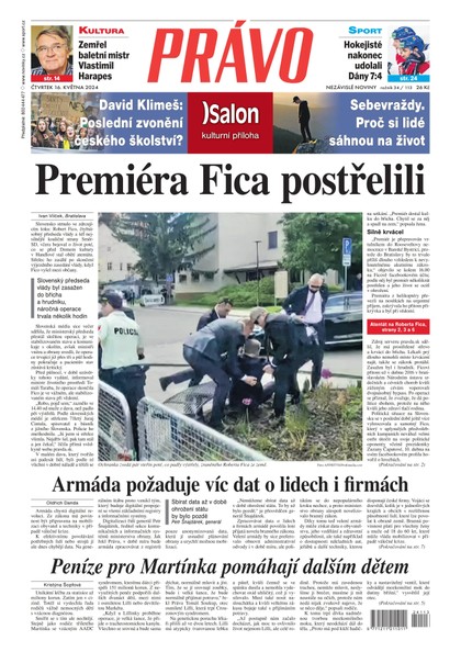 E-magazín Deník Právo - 16.5.2024 - Borgis, a.s.