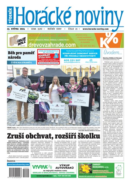 E-magazín Horácké noviny 21/2024 - Horácké noviny