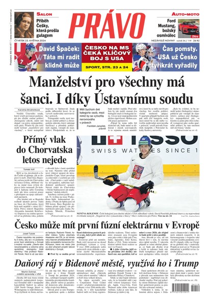 E-magazín Deník Právo - 23.5.2024 - Borgis, a.s.