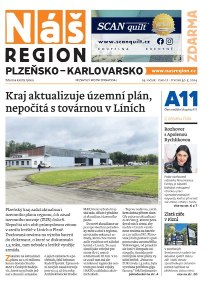 E-magazín Náš Region - Plzeňsko 22/2024 - A 11 s.r.o.