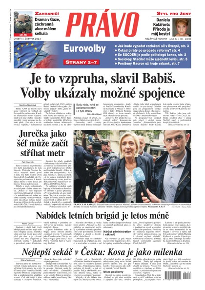 E-magazín Deník Právo - 11.6.2024 - Borgis, a.s.