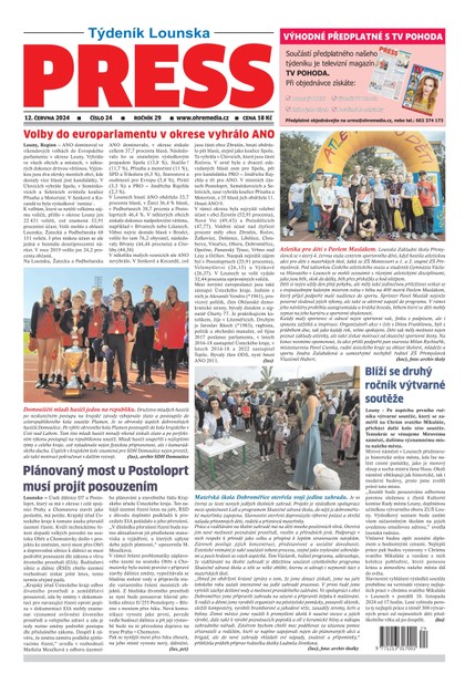 E-magazín Lounský Press 24/24 - Ohře Media