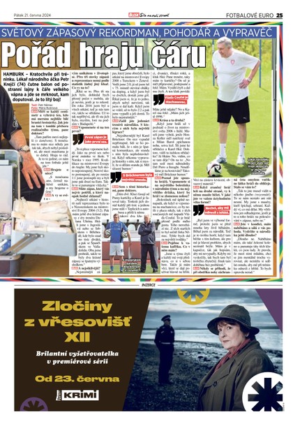 E-magazín Blesk Tv magazín - 21.06.2024 - CZECH NEWS CENTER a. s.