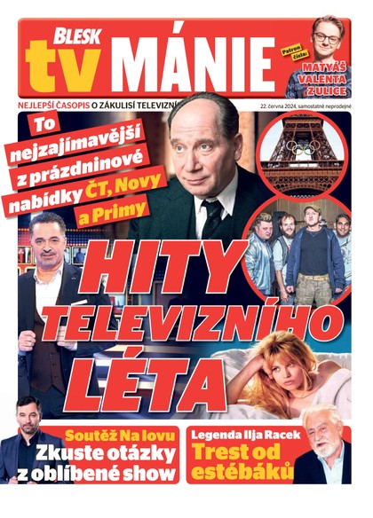 E-magazín Blesk Tv manie - 22.06.2024 - CZECH NEWS CENTER a. s.