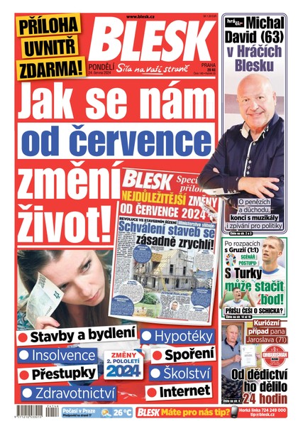 E-magazín Blesk - 24.06.2024 - CZECH NEWS CENTER a. s.