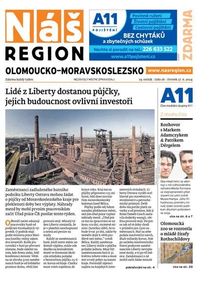 E-magazín Náš Region - Olomoucko/Moravskoslezsko 26/2024 - A 11 s.r.o.