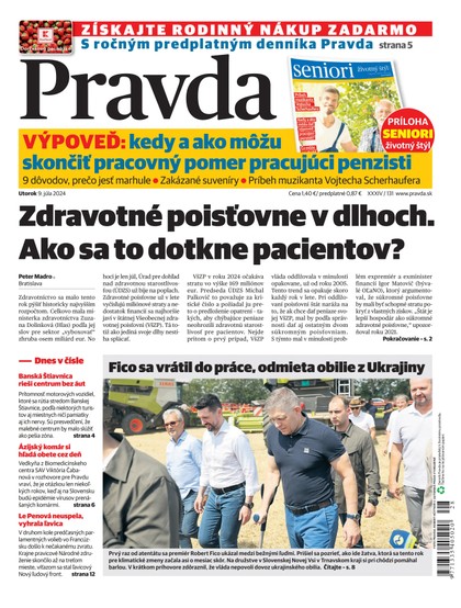 E-magazín Denník Pravda 9. 7. 2024 - OUR MEDIA SR a. s.