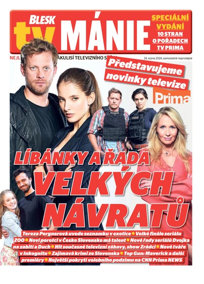 E-magazín Blesk Tv manie - 24.08.2024 - CZECH NEWS CENTER a. s.
