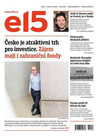 E-magazín E15 - 27.08.2024 - CZECH NEWS CENTER a. s.