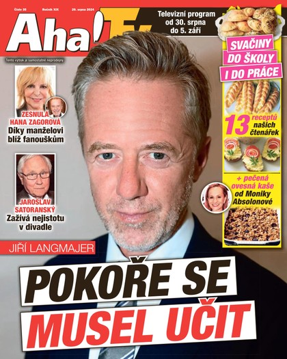E-magazín AHA! Tv - 29.08.2024 - CZECH NEWS CENTER a. s.
