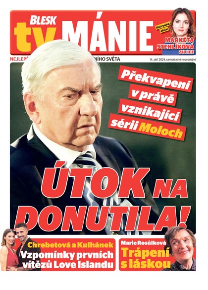 E-magazín Blesk Tv manie - 14.09.2024 - CZECH NEWS CENTER a. s.