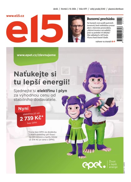 E-magazín E15 - 03.10.2024 - CZECH NEWS CENTER a. s.