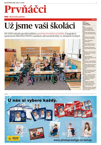 E-magazín Prvňáčci Střední Čechy - 11.10.2024 - MAFRA, a.s.