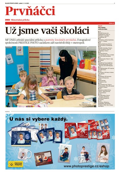 E-magazín Prvňáčci Praha - 11.10.2024 - MAFRA, a.s.