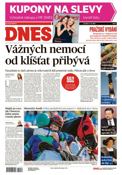 E-magazín MF DNES - 14.10.2024 - MAFRA, a.s.