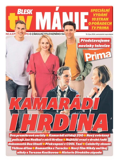 E-magazín Blesk Tv manie - 19.10.2024 - CZECH NEWS CENTER a. s.