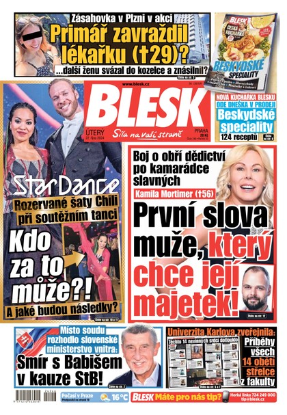 E-magazín Blesk - 22.10.2024 - CZECH NEWS CENTER a. s.
