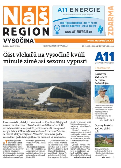 E-magazín Náš Region - Vysočina 45/2024 - A 11 s.r.o.