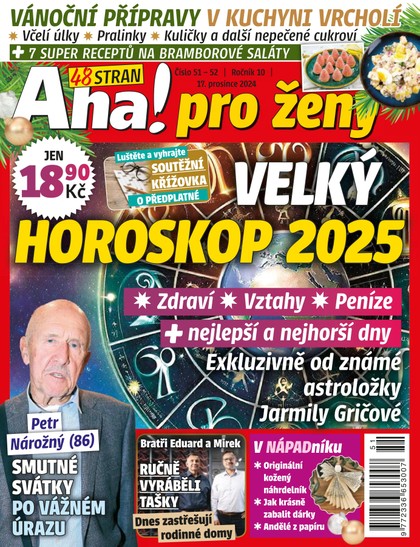 E-magazín AHA! PRO ŽENY - 51+52/2024 - CZECH NEWS CENTER a. s.