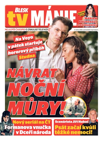 E-magazín Blesk Tv manie - 04.01.2025 - CZECH NEWS CENTER a. s.