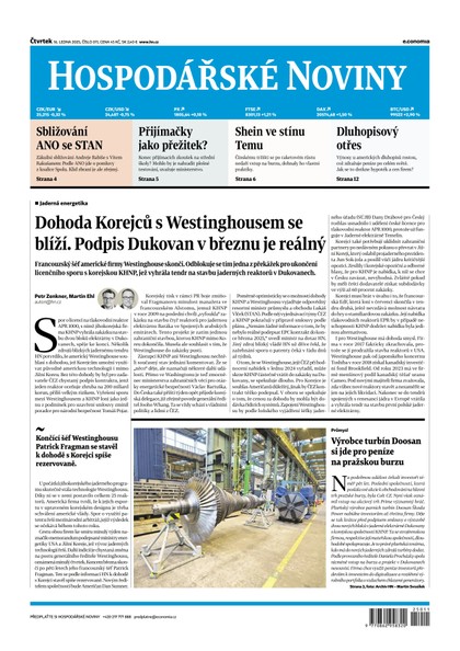 E-magazín HN 011 - 16.1.2025 - Economia, a.s.