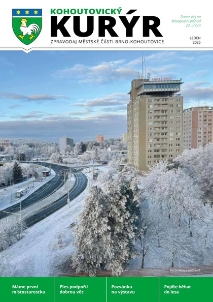 E-magazín Kohoutovický Kurýr 01/2025 - Městská část Brno Kohoutovice