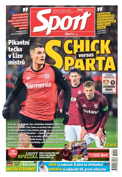E-magazín Sport - 29.01.2025 - CZECH NEWS CENTER a. s.
