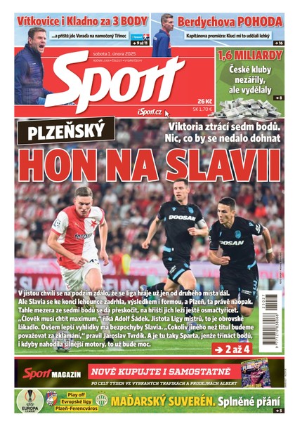 E-magazín Sport - 01.02.2025 - CZECH NEWS CENTER a. s.