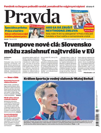 E-magazín Denník Pravda 4. 2. 2025 - OUR MEDIA SR a. s.