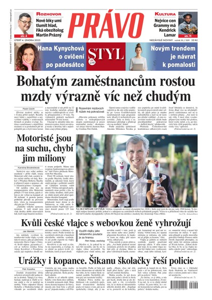 E-magazín Deník Právo - 4.2.2025 - Borgis, a.s.